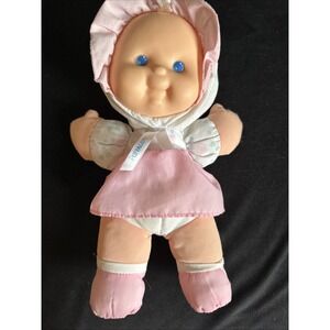 Fisher Price Puffalump Baby Doll Baby Plush Toy Rattle Vintage 1994 11" Clean
